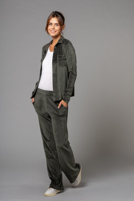 Majestic Filatures |Camicia con tasche applicate in velluto