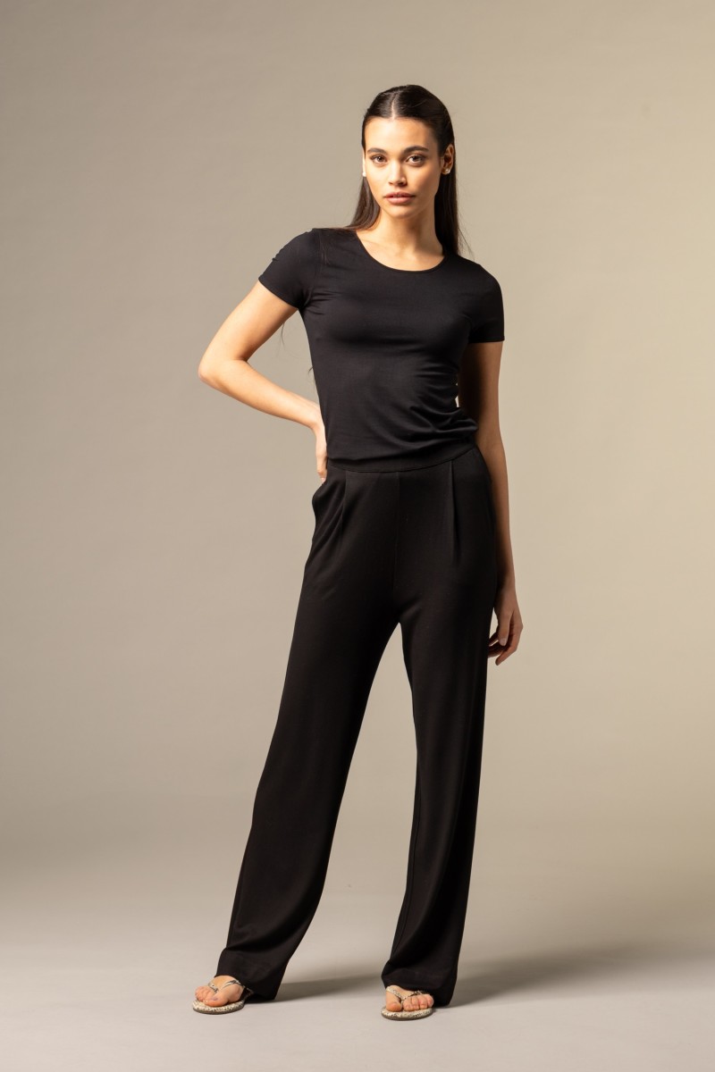 Majestic Filatures | Pantalone con fondo ampio e pinces