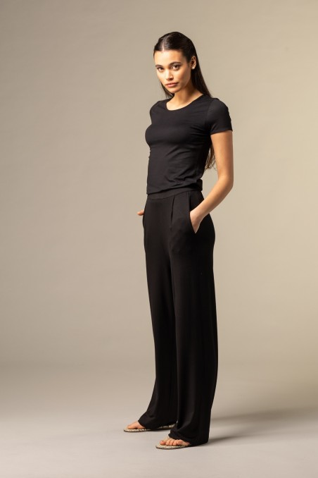 Majestic Filatures | Pantalone con fondo ampio e pinces