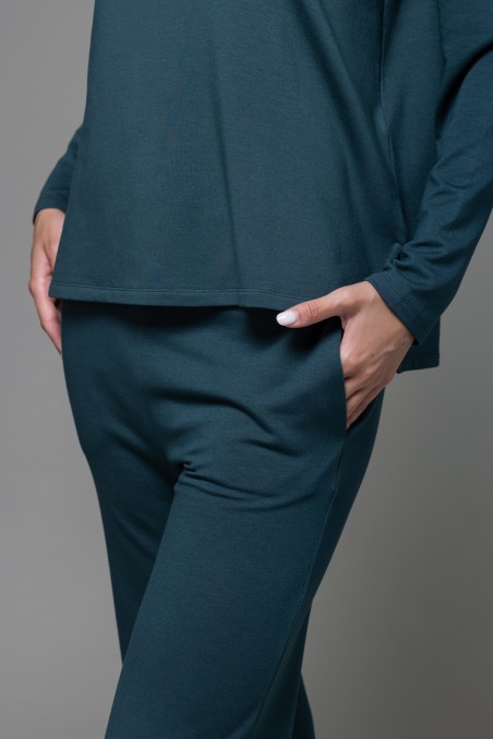 Majestic Filatures | Pantalone felpato con coulisse in vita