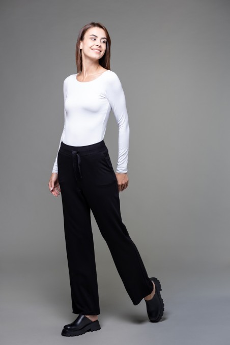 Majestic Filatures |Pantalone con coulisse in vita e tasche