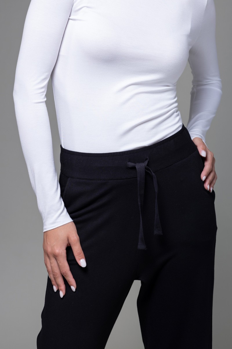 Majestic Filatures |Pantalone con coulisse in vita e tasche