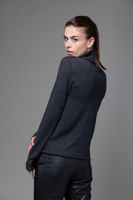 Majestic Filatures | T-shirt dolcevita in 100% cashmere