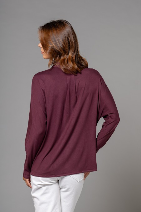 Majestic Filatures | Camicia in viscosa a maniche lunghe con doppio bottone