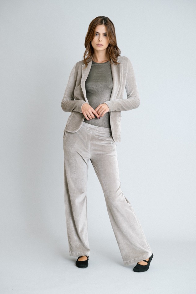 Majestic Filatures | Pantalone in velluto liscio 2