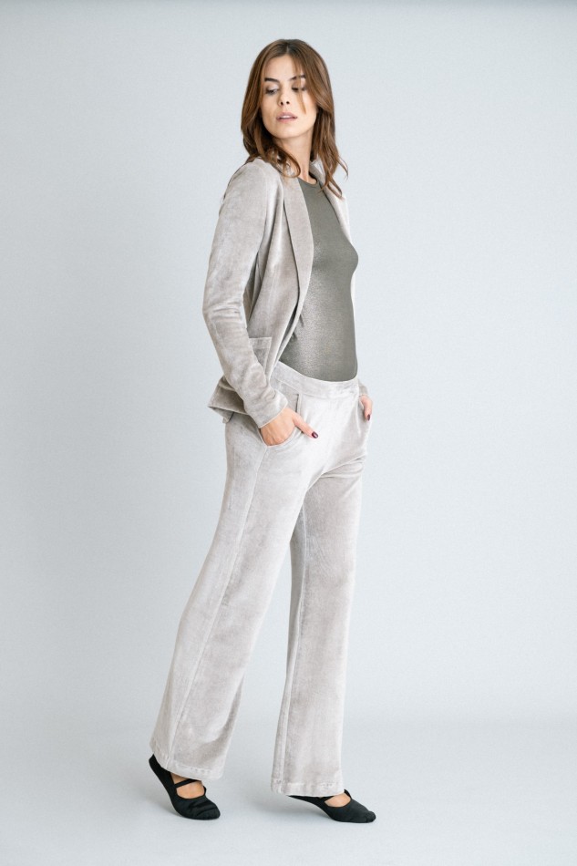 Majestic Filatures | Pantalone in velluto liscio 2