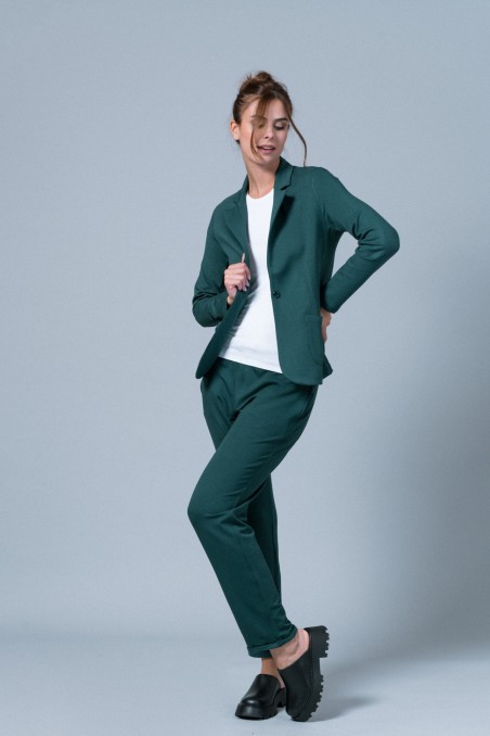 Majestic Filatures | Giacca felpata con bottone singolo