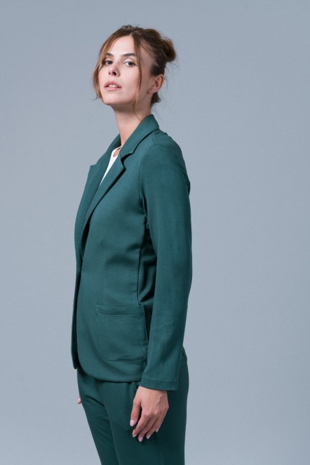 Majestic Filatures | Giacca felpata con bottone singolo