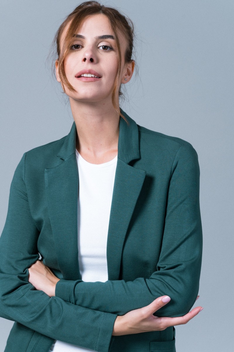 Majestic Filatures | Giacca felpata con bottone singolo