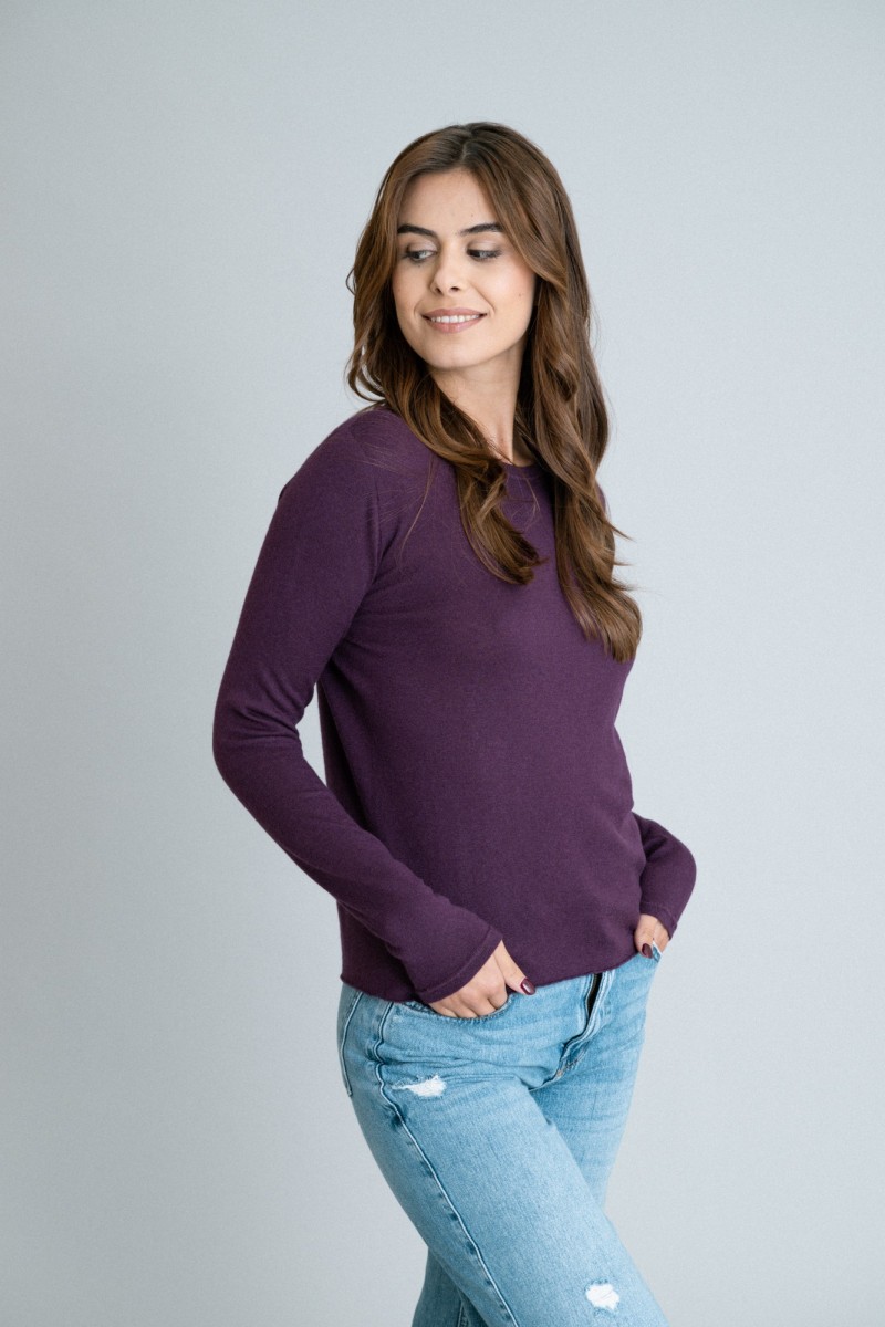 Majestic Filatures | T-shirt girocollo in 100% cashmere