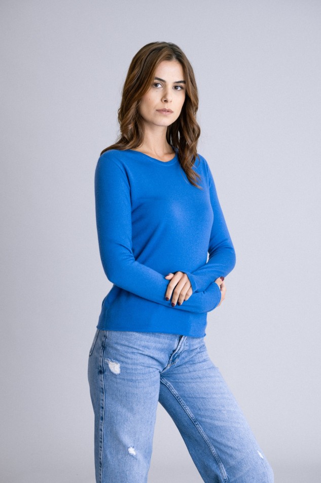 Majestic Filatures | T-shirt girocollo in 100% cashmere 2