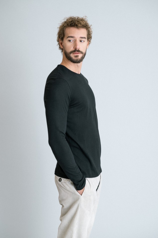 Majestic Filatures | T-shirt girocollo in cotone e cashmere 2