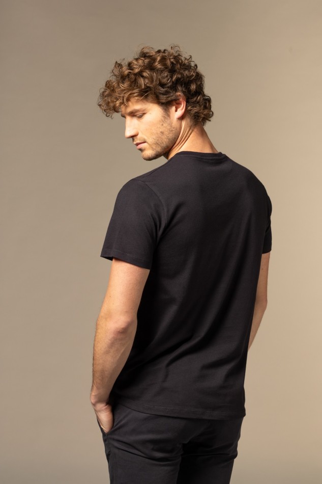 T-Shirt scollo a v in cotone Deluxe 2