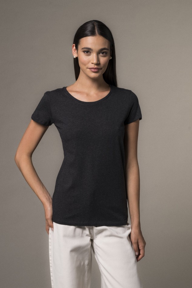 Majestic Filatures | T-shirt basica bianca in Cotone Deluxe 2