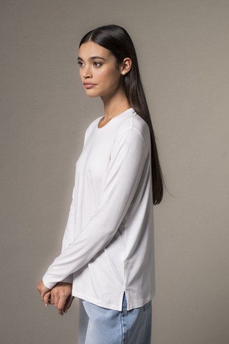 Majestic Filatures | T-shirt girocollo regular in viscosa