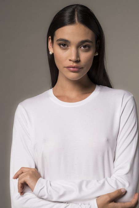 Majestic Filatures | T-shirt girocollo regular in viscosa