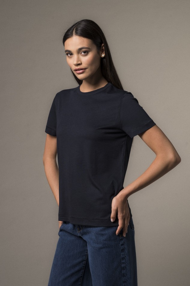 Majestic Filatures | T-Shirt girocollo manica corta in Lyocell 2