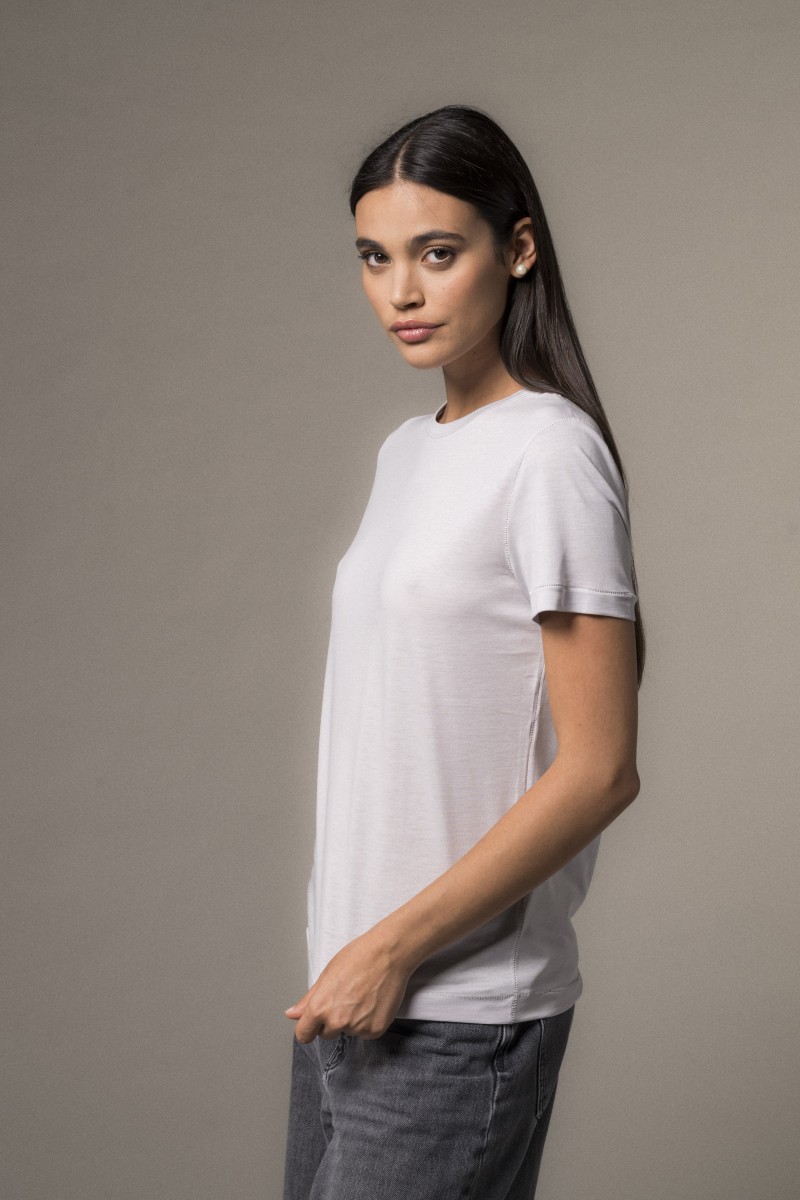 Majestic Filatures | T-Shirt girocollo manica corta in Lyocell