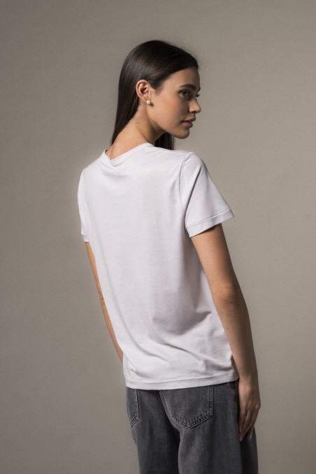 Majestic Filatures | T-Shirt girocollo manica corta in Lyocell