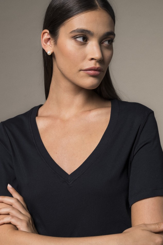 Majestic Filatures | T-Shirt scollo a V over