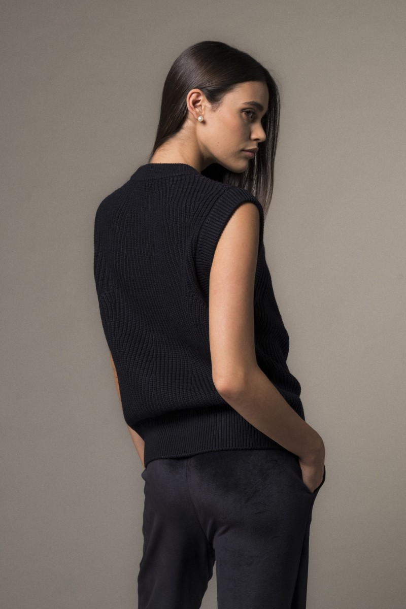 Majestic Filatures | Gilet in 100% lana merinos