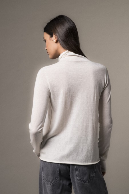 Majestic Filatures | T-shirt collo alto in 100% cashmere