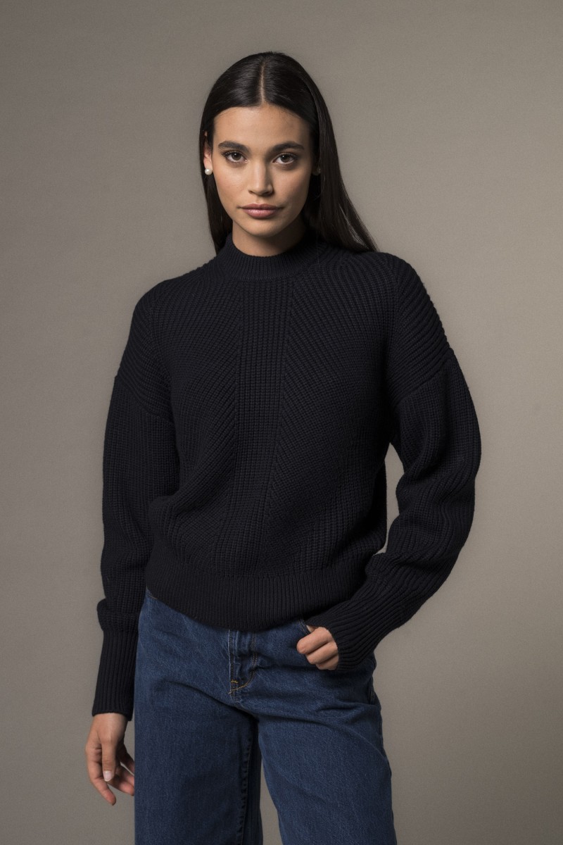 Majestic Filatures | Maglia girocollo in 100% lana merinos