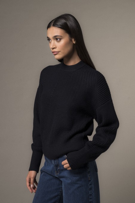 Majestic Filatures | Maglia girocollo in 100% lana merinos