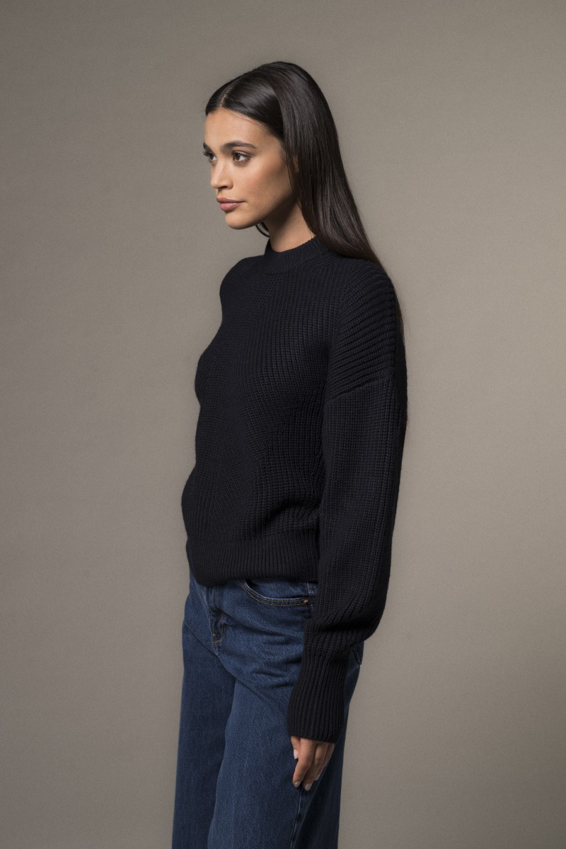 Majestic Filatures | Maglia girocollo in 100% lana merinos