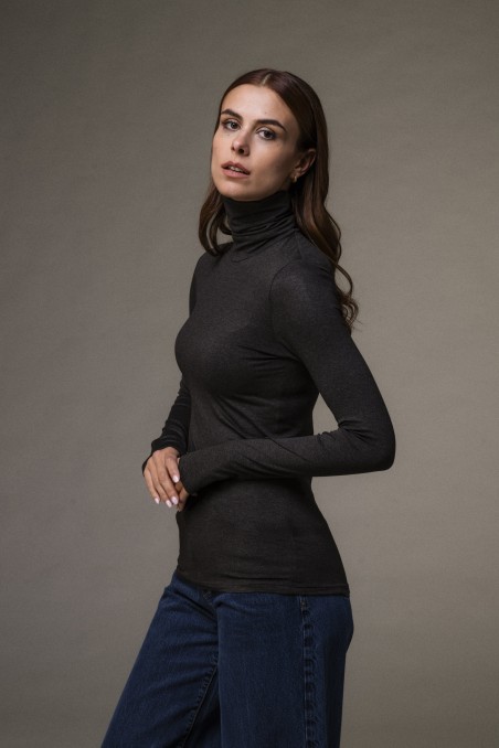 Majestic Filatures | T-shirt dolcevita slim in viscosa