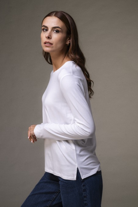 Majestic Filatures | T-shirt girocollo regular in viscosa