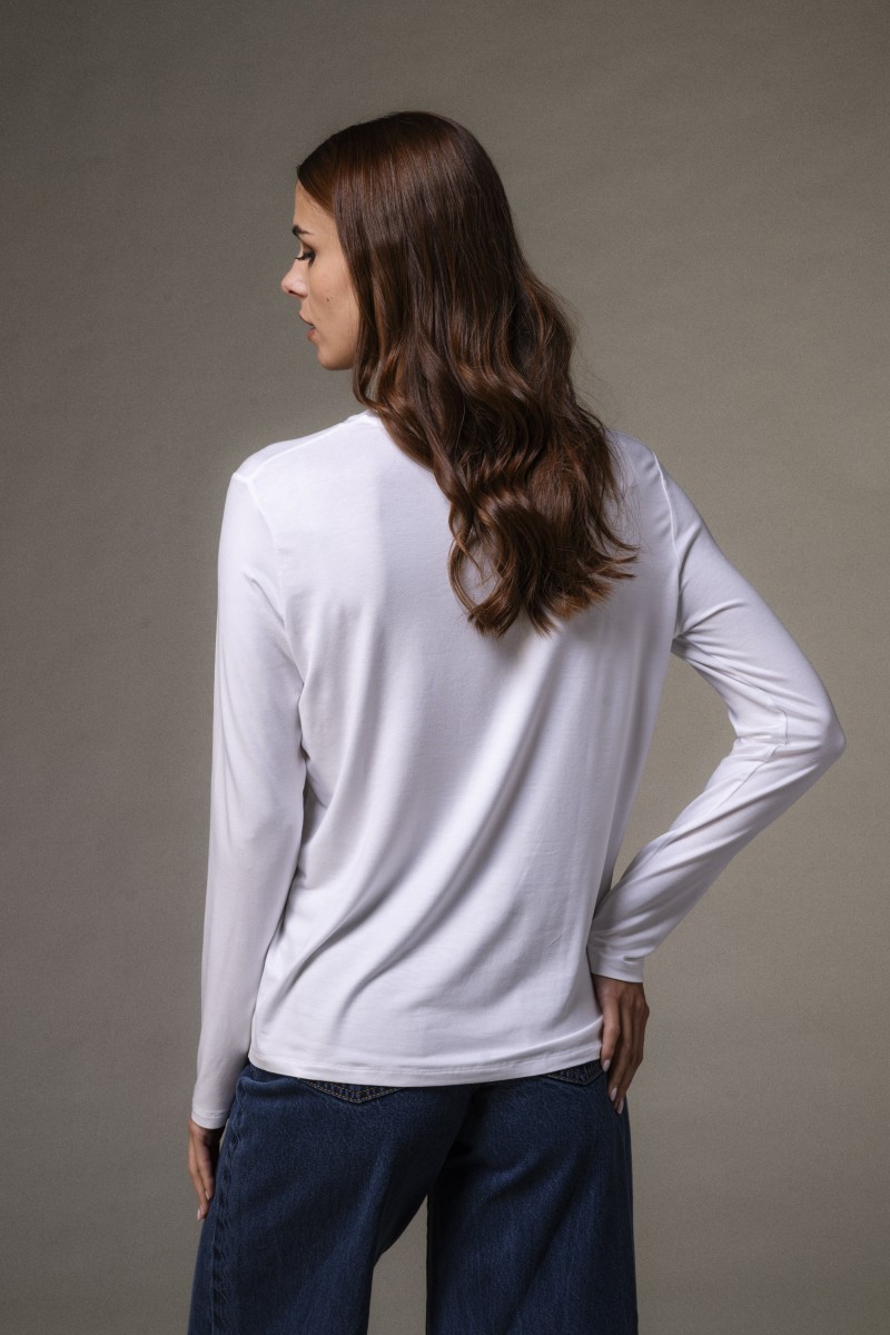 Majestic Filatures | T-shirt girocollo regular in viscosa