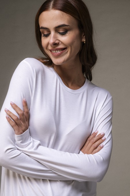 Majestic Filatures | T-shirt girocollo regular in viscosa