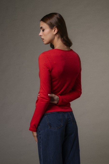 Majestic Filatures |T-shirt girocollo rolotè in cotone e cashmere