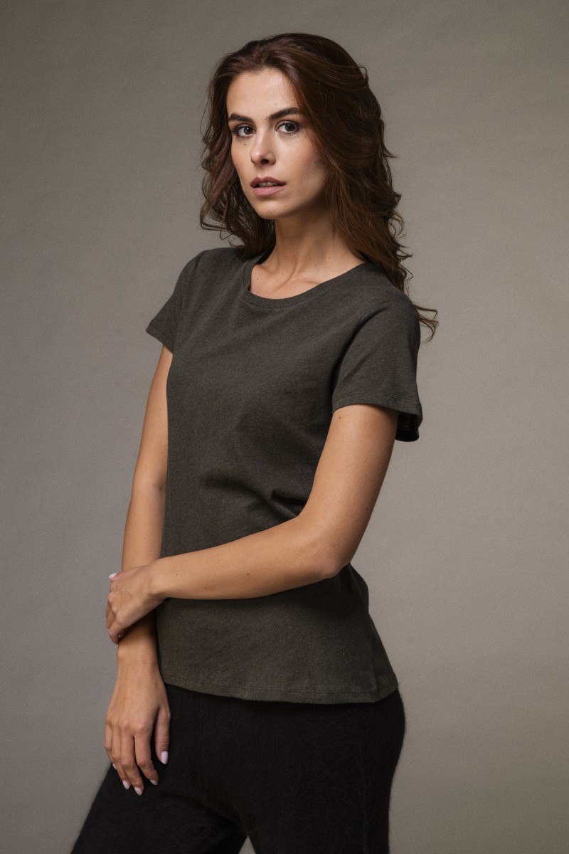 Majestic Filatures | T-shirt basica bianca in Cotone Deluxe