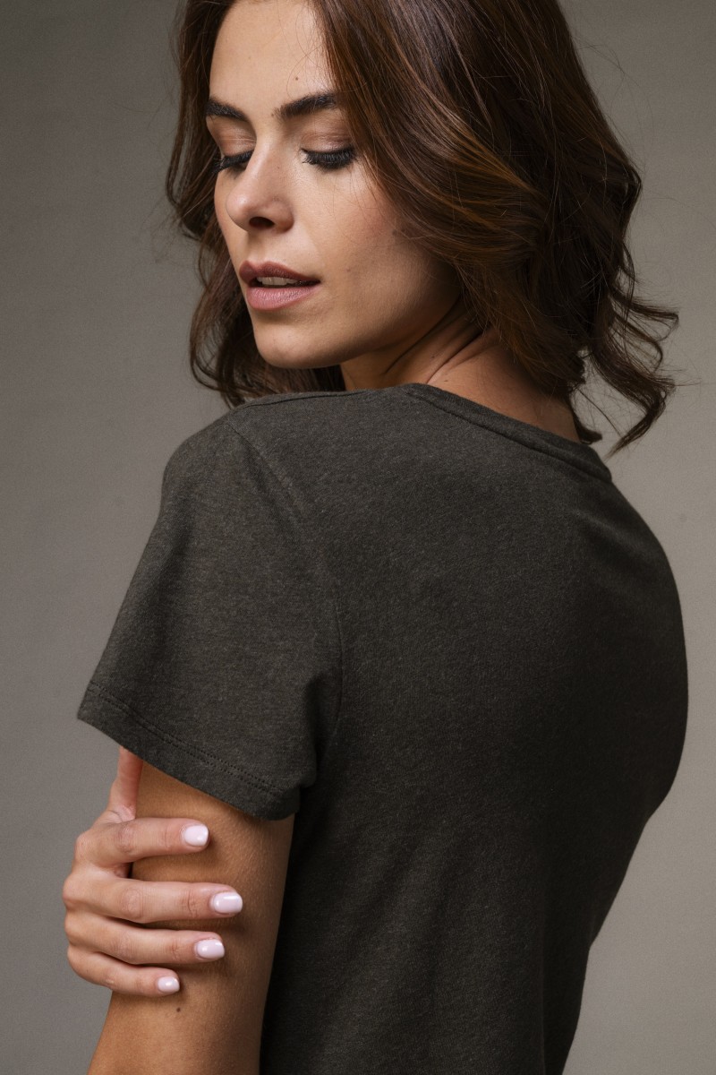 Majestic Filatures | T-shirt basica bianca in Cotone Deluxe