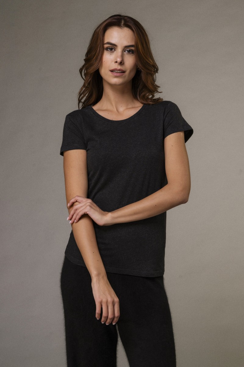 Majestic Filatures | T-shirt basica bianca in Cotone Deluxe