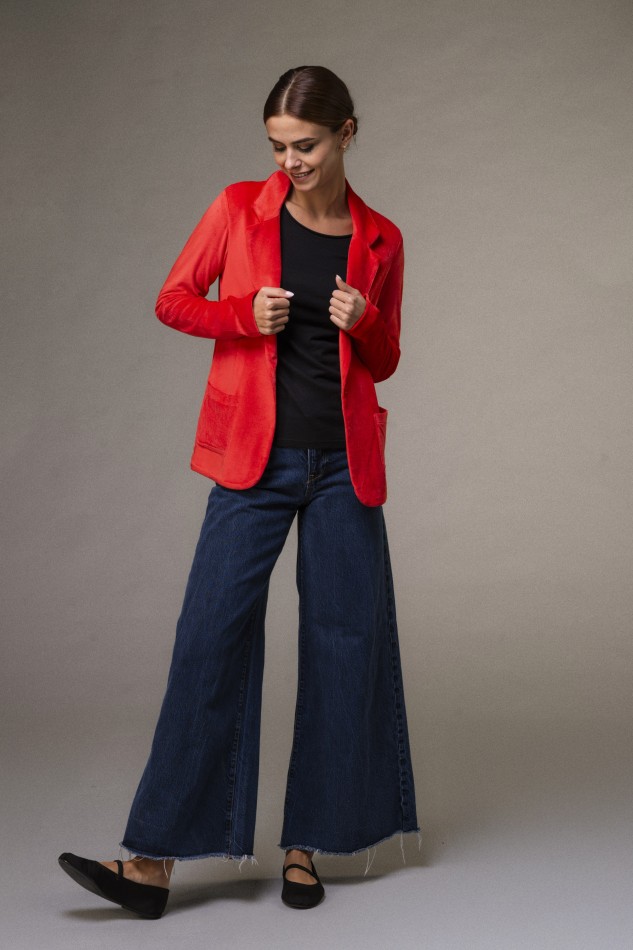 Majestic Filatures | Giacca con bottone singolo in velluto 2