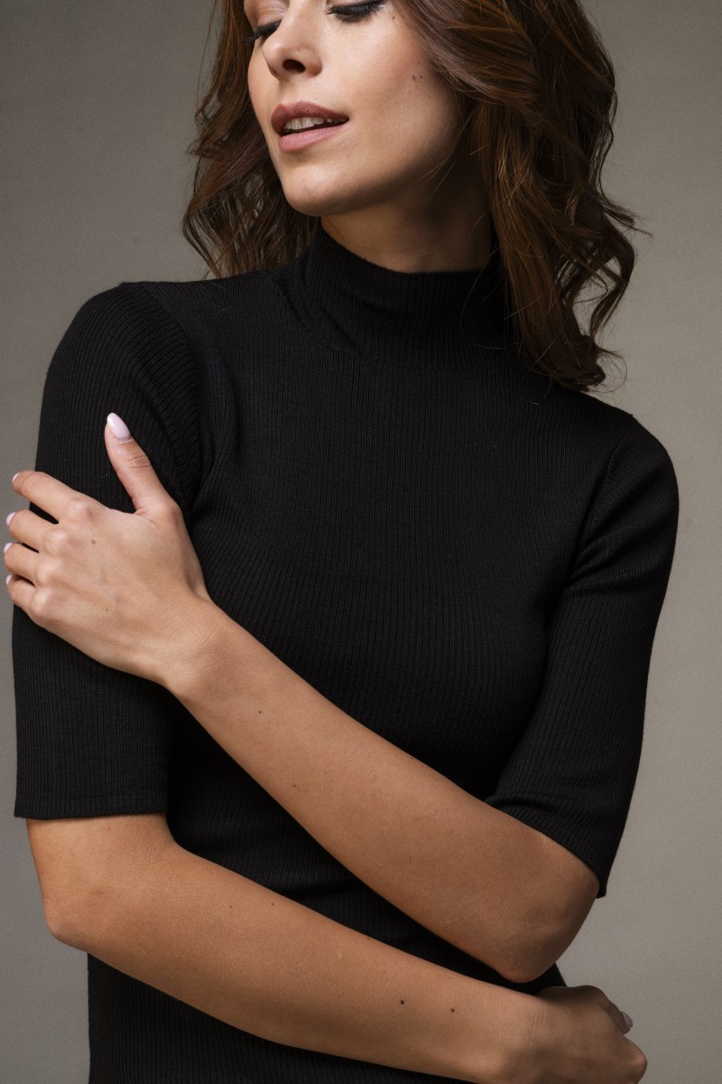 Majestic Filatures | Maglia dolcevita a costine