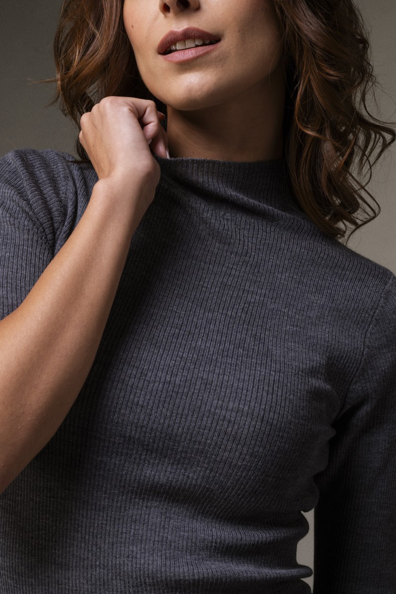 Majestic Filatures | Maglia dolcevita a costine