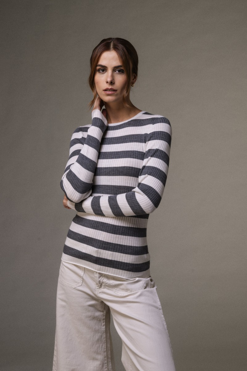 Majestic Filatures | Maglia girocollo a costine