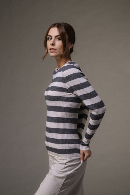 Majestic Filatures | Maglia girocollo a costine