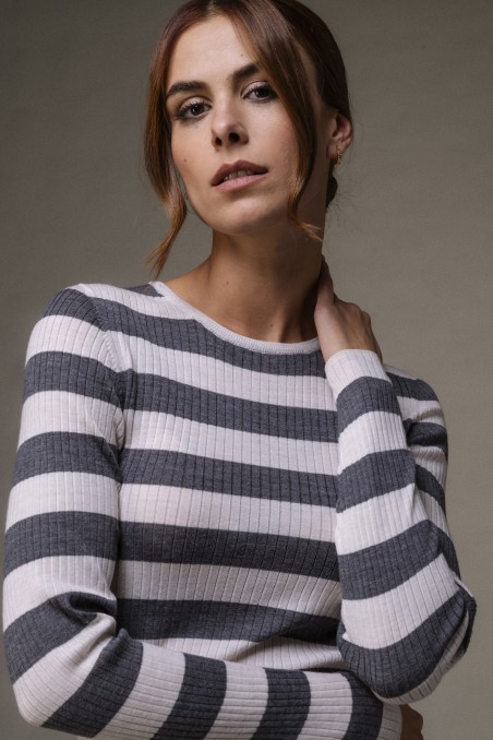 Majestic Filatures | Maglia girocollo a costine