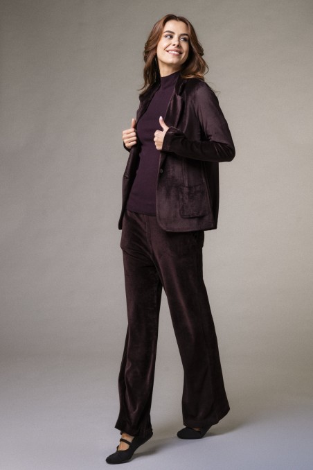 Majestic Filatures | Pantalone in velluto liscio