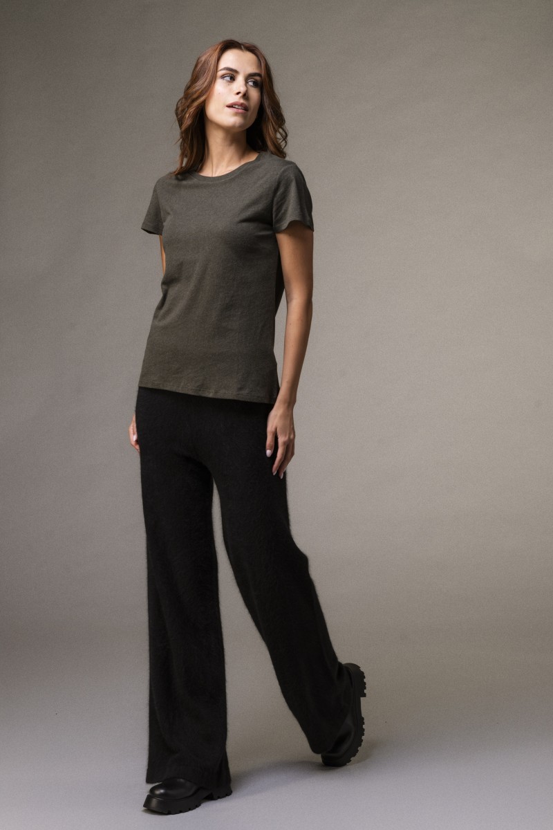 Pantalone in Raccoon a fondo ampio