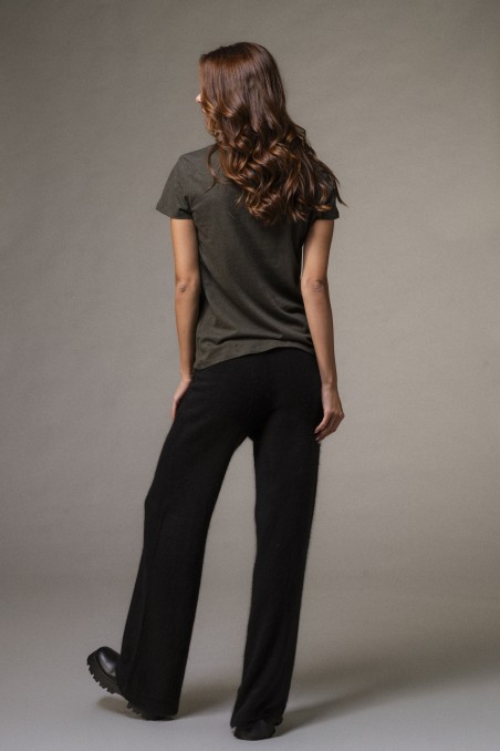 Pantalone in Raccoon a fondo ampio