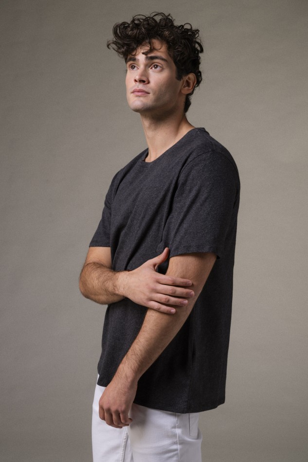 Majestic Filatures | T-shirt girocollo over in Cotone Deluxe 2