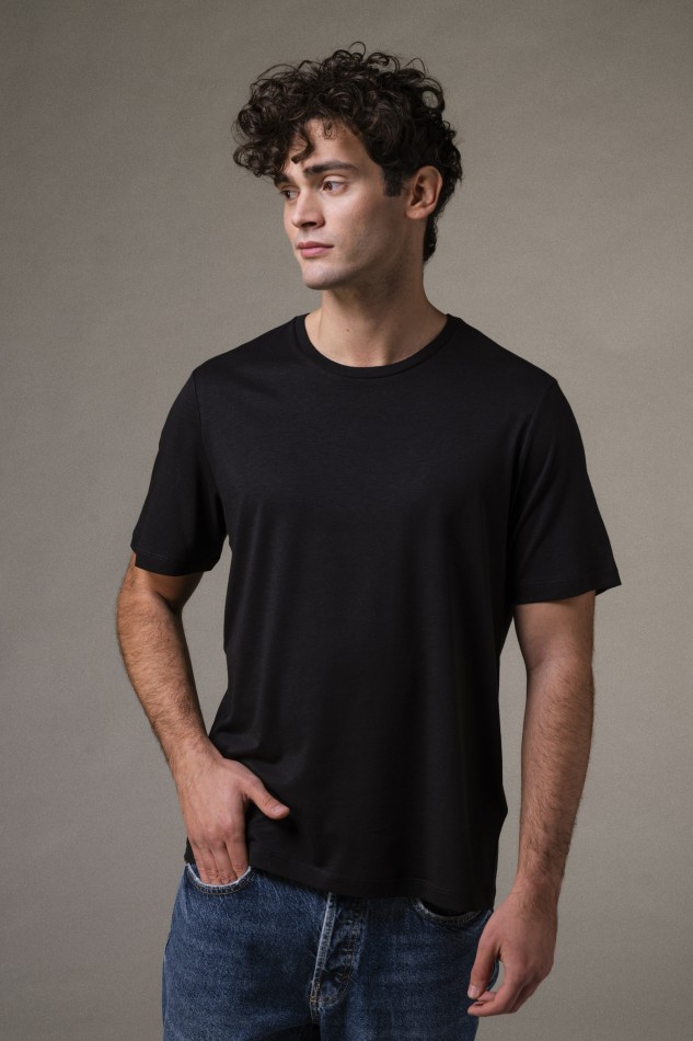 Majestic Filatures |T-shirt girocollo in Lyocell 2