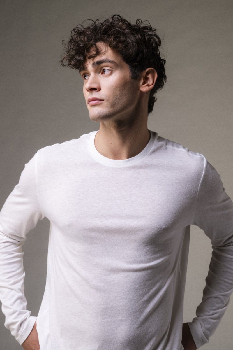 Majestic Filatures | T-shirt girocollo in cotone e cashmere