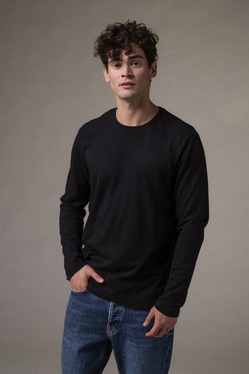 Majestic Filatures | T-shirt girocollo in cotone e cashmere